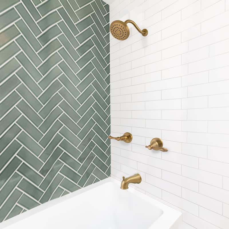 Design House 595728 Oakmont Tub and Shower Trim Package with 1.8 GPM