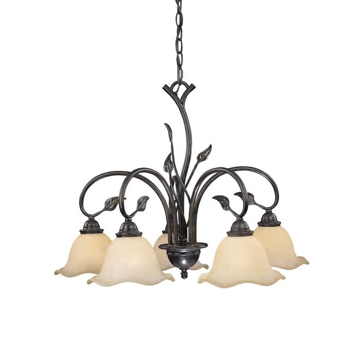 Roseto Jasper 5 Light 25" Wide Chandelier