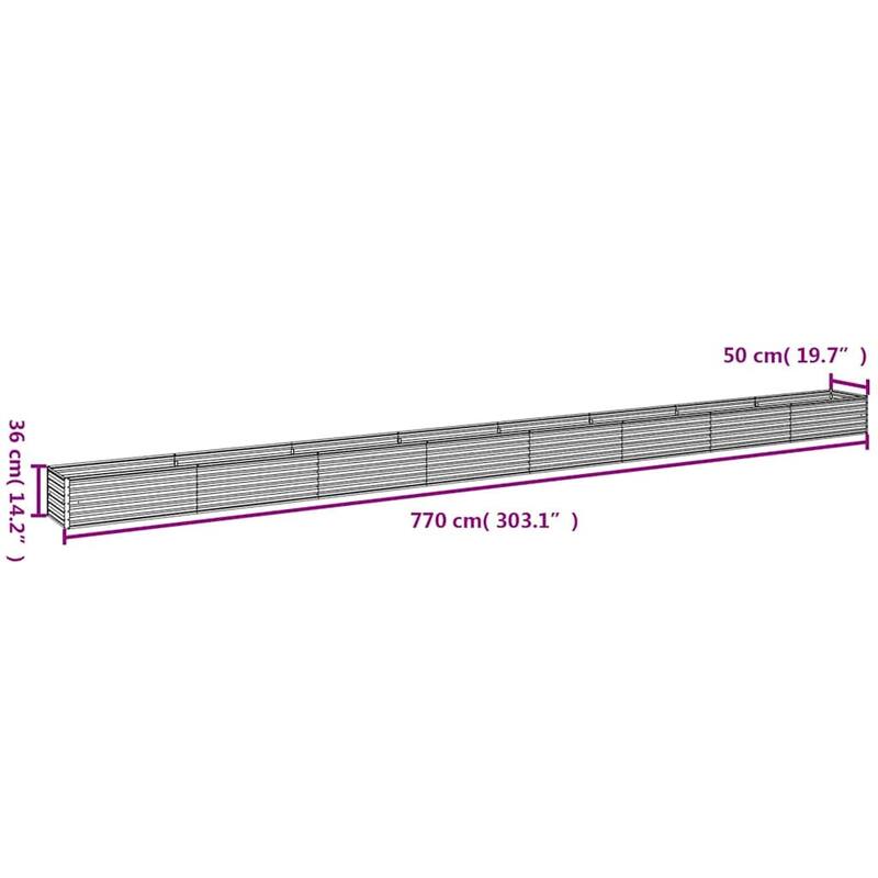 vidaXL Garden Raised Bed