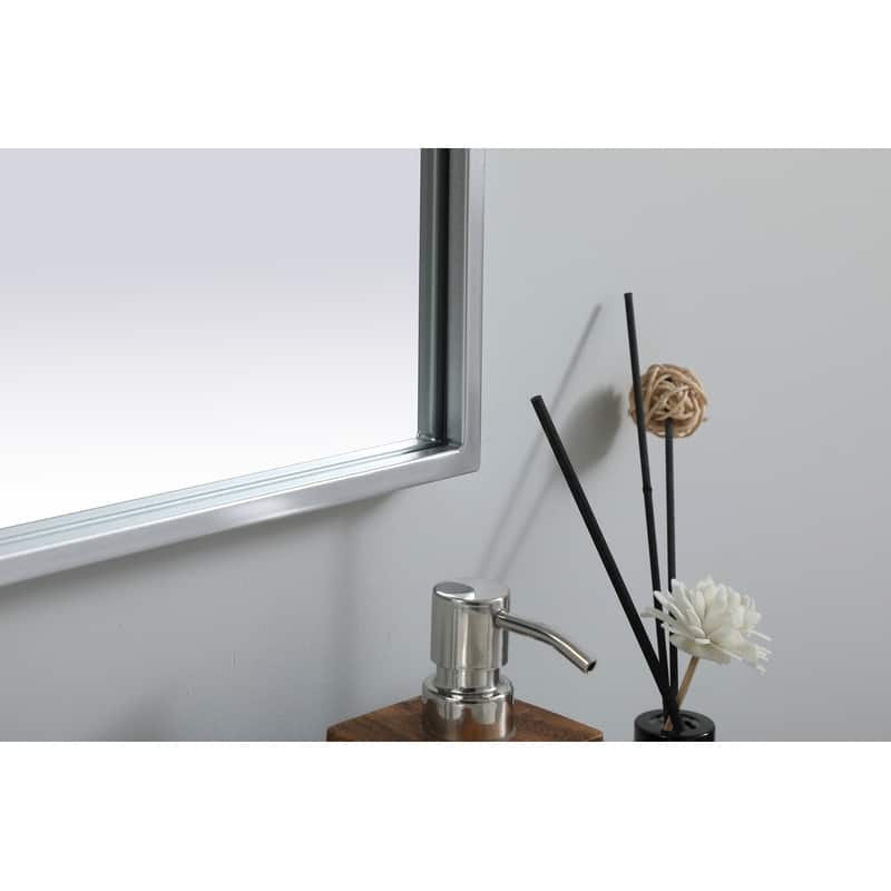 Indigo Home Metal Frame Arch Mirror 24x40 Inch