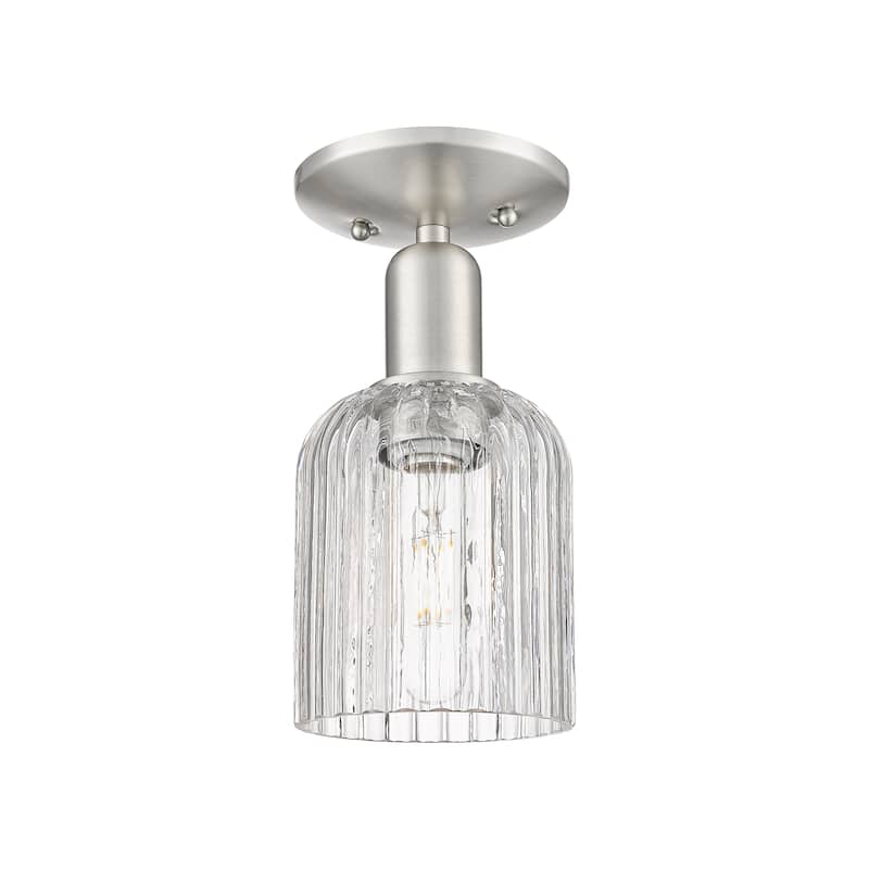 Innovations Lighting Downtown Urban - Bridal Veil - 1 Light 5" Semi-Flush Mount Light