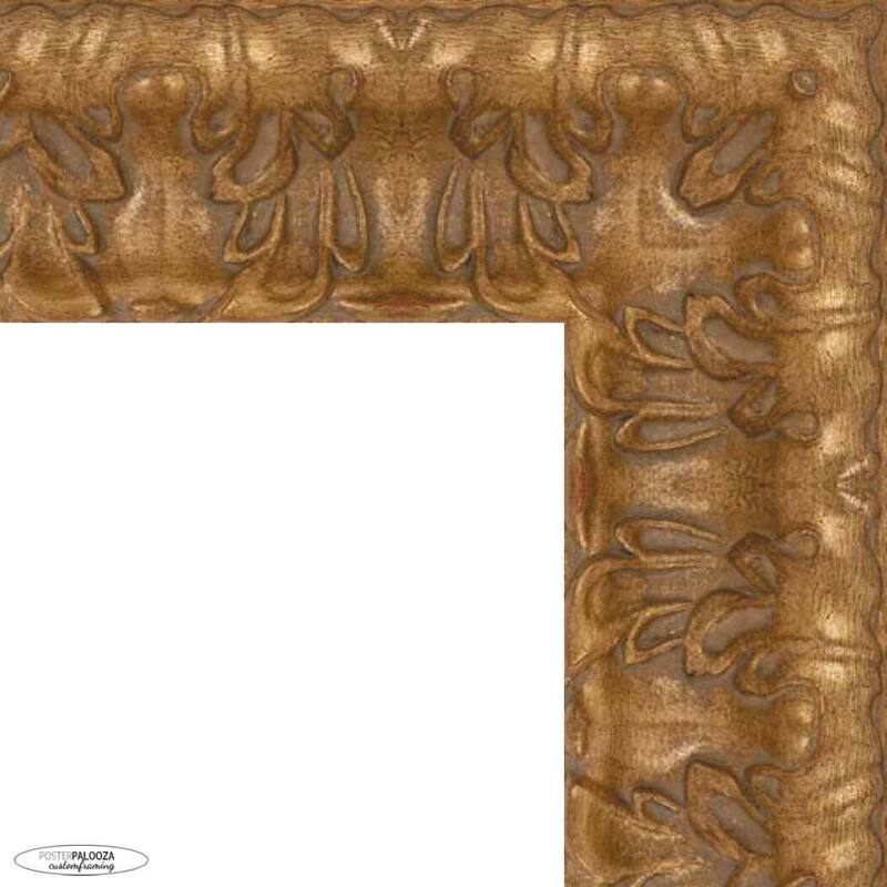 15x10 Gold Shadowbox Frame Interior Size 15x10 by 1 Inch Deep Gold