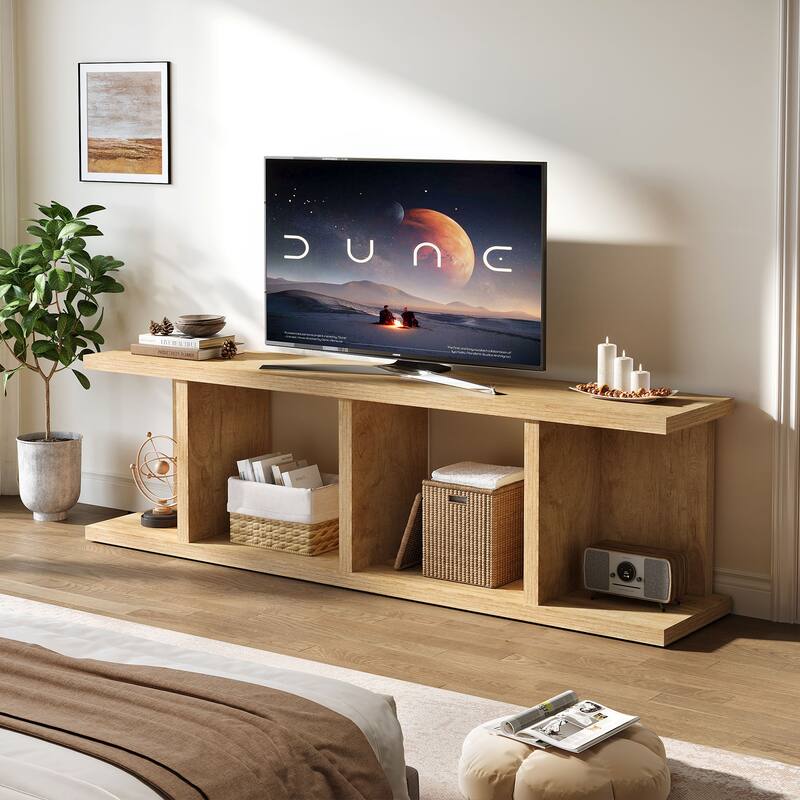 70.8 Inch Tv Stand With Storage For Tvs Up To 80"