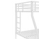 preview thumbnail 10 of 9, Noise-Free Bed Frame Twin Over Full Metal Bunk Bed with Guardrails