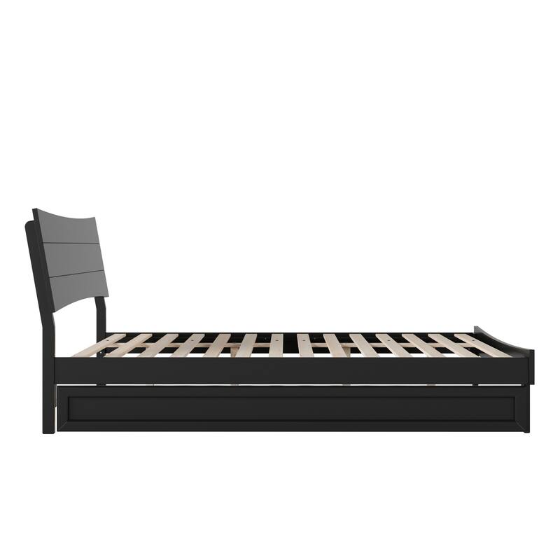 Phoenix Wood Platform Bed with Trundle