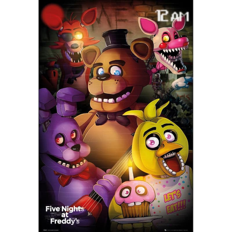 Five Nights at Freddy's - Group Art Poster - 24 x 36 Inch