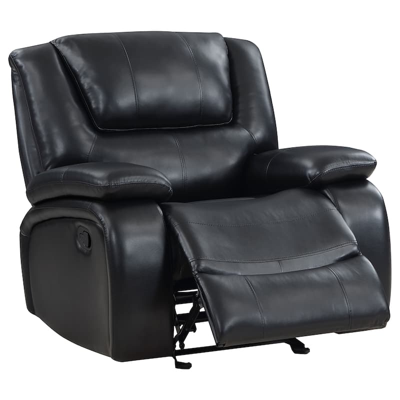 Camila Leatherette Upholstered Glider Recliner Chair