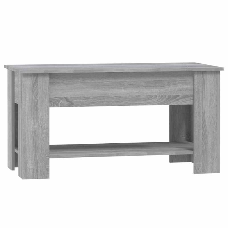 vidaXL Coffee Table Lift Top End Table Accent Side Sofa Table Engineered Wood - 39.8" x 19.3" x 20.5"