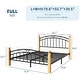 preview thumbnail 11 of 10, Queen Size Bed Frame with Headboard,Platform Bed Frame,Wooden Slat Support,No Box Spring Needed,Underbed Storage Space