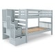 preview thumbnail 22 of 35, Taylor & Olive Trillium Twin over Twin Stairway Bunk Bed, 3 Steps