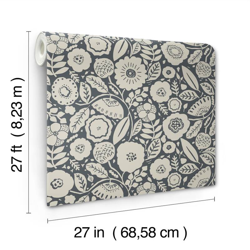 Romainville Camille Blossom 27 In W X 27 Ft L Wallpaper