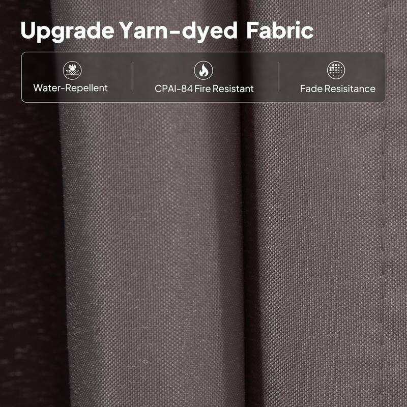 PURPLE LEAF Patio Hardtop Gazebo Pro for Outdoor Grey Galvanized Steel Double Roof White Aluminum Poles