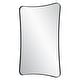 preview thumbnail 6 of 4, Curved Rectangular Frame Vanity Wall Mirror - 34" - Black