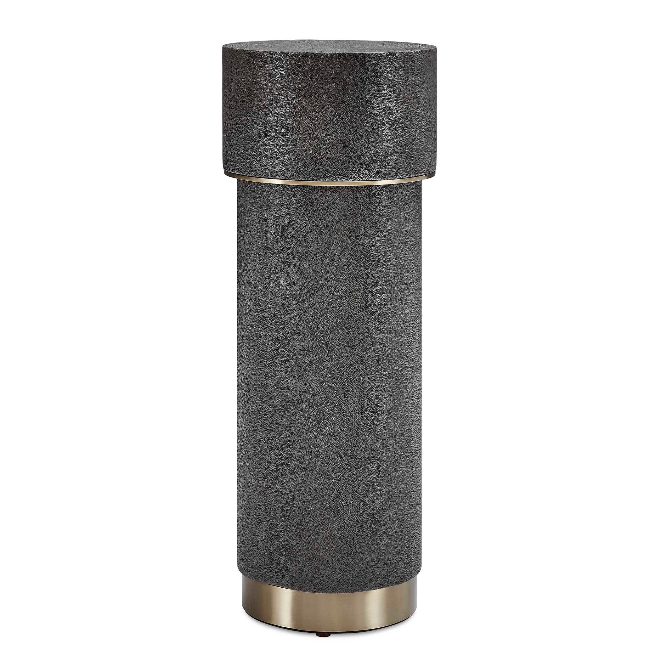 Uttermost Wessex Charcoal Drink Table - 8.50" W x 22.50" H x 8.50" D