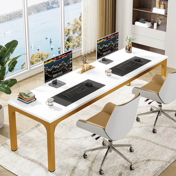 ファッションアイテム人気ランキング Legs, Metal with Desk Computer 78.74-Inch Extra 2 Long 事務机・学習机