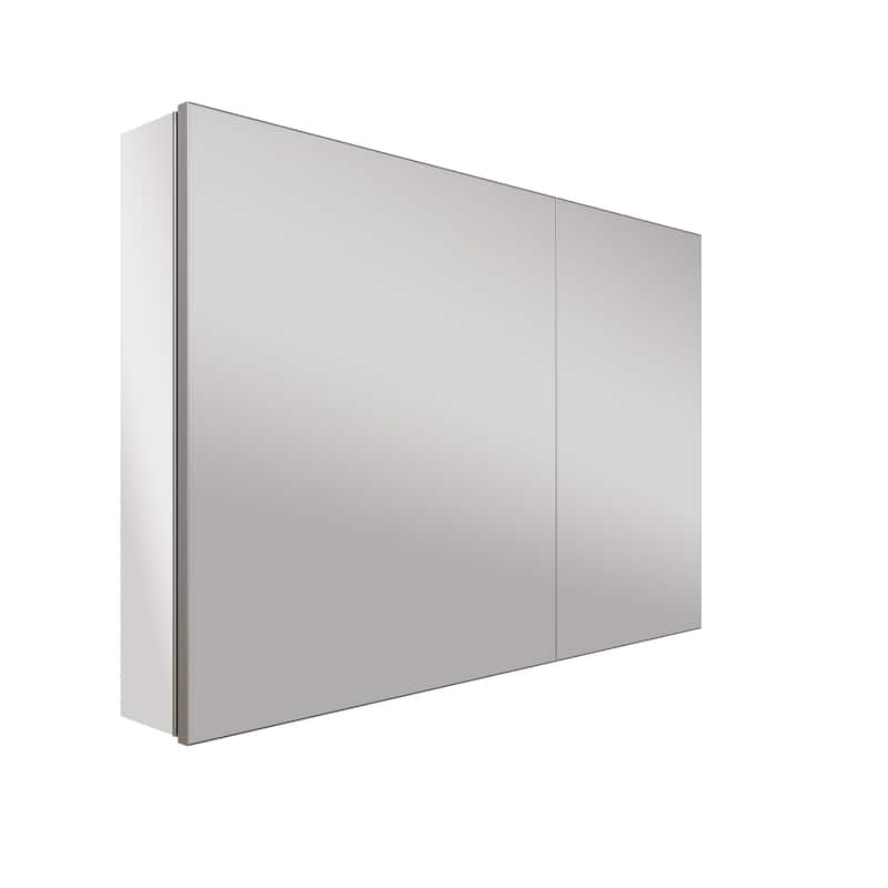 Modland 30"-36"W x 24"H Double Door Bathroom Medicine Cabinet with Mirror,Aluminum Frame