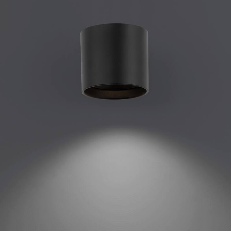 Squat 5in LED Outdoor Flush Mount 3-CCT 3000K-3500K-4000K Set to 3000K