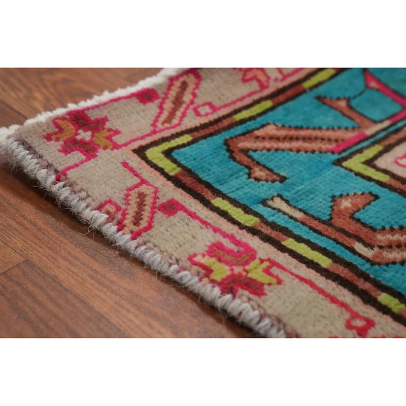 Hand Knotted Oriental 100% Wool Carpet Traditional Geometric Yellow & Gold Tabriz Area Rug - 10' 2'' X 4' 7''