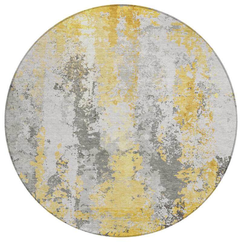 HomeRoots Abstract Transitional Rectangle Outdoor Rug