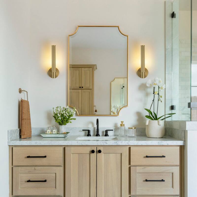 2-Light Modern Linear Dimmable Vanity Light Wall Sconce