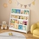 preview thumbnail 8 of 7, 4-Tier Kids Bookshelf, Toddler Book Display Shelves, Helps Keep Bedrooms, Playrooms and Classrooms Organized,White