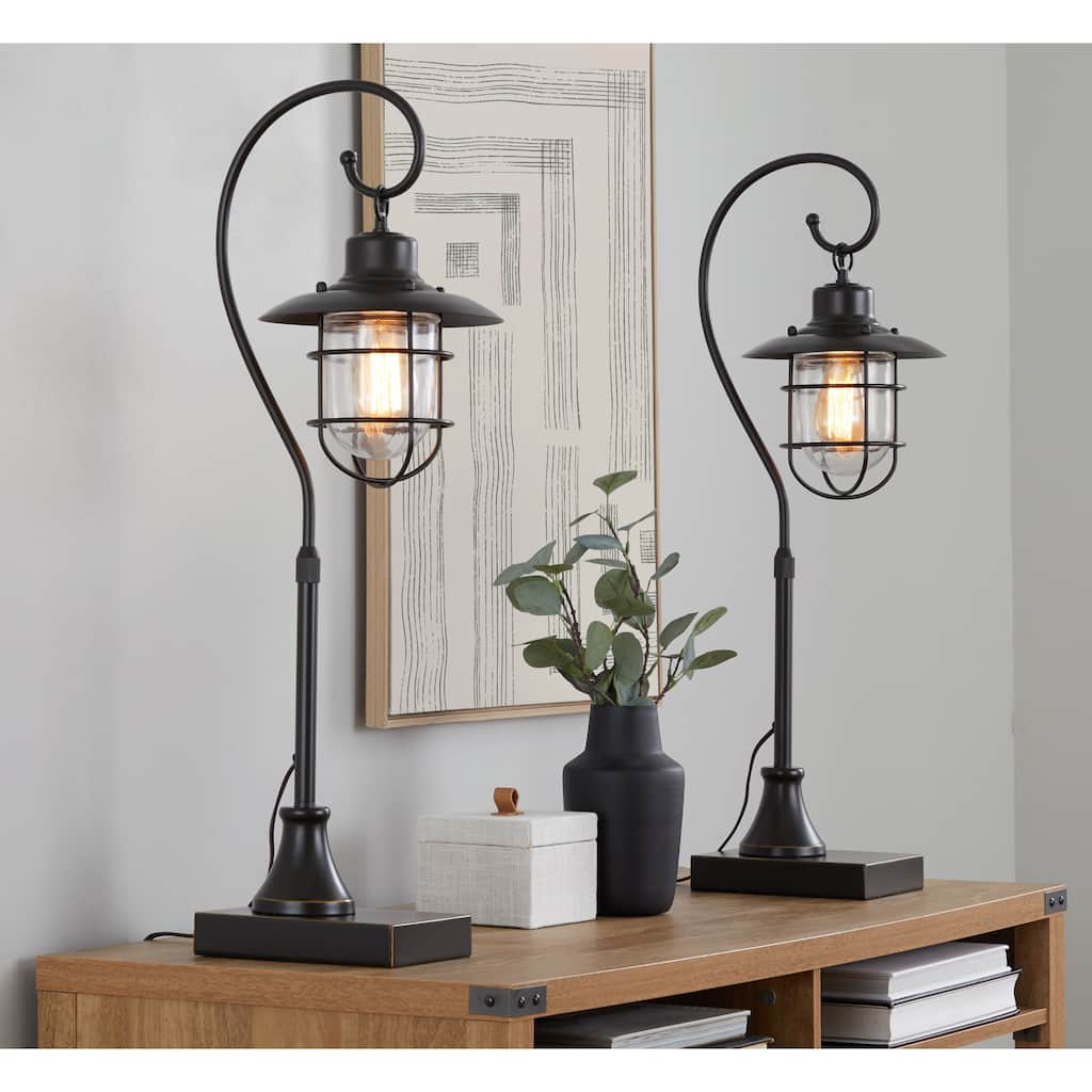 The Gray Barn Tyr 33" Metal Task Lamp (Set of 2)