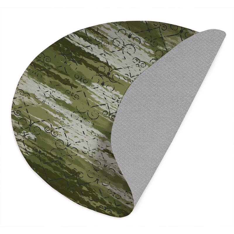 DISTRESSED WROUGHT IRON GREEN Outdoor Rug By Kavka Designs Bed Bath
