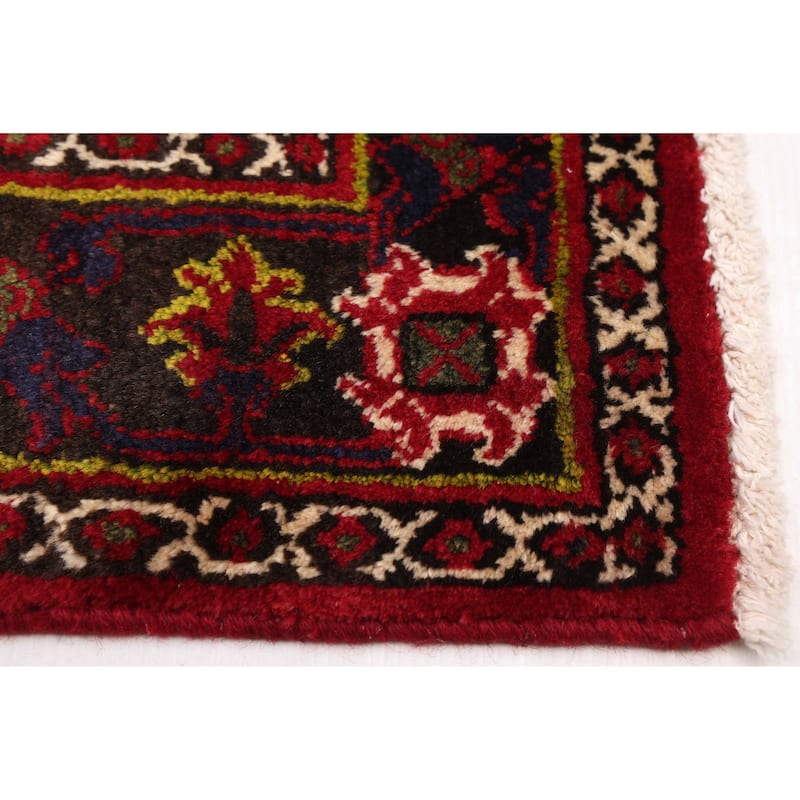 ECARPETGALLERY Hand-knotted Kayseri Vintage Dark Red Wool Rug - 4'4 x 7'7