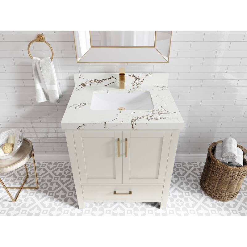 Willow Collections 30 in. W x 22 in. D Malibu Single Sink Bathroom Vanity with Countertop