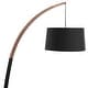 preview thumbnail 6 of 5, Carson Carrington Farrah Walnut Wood & Marble Floor Lamp