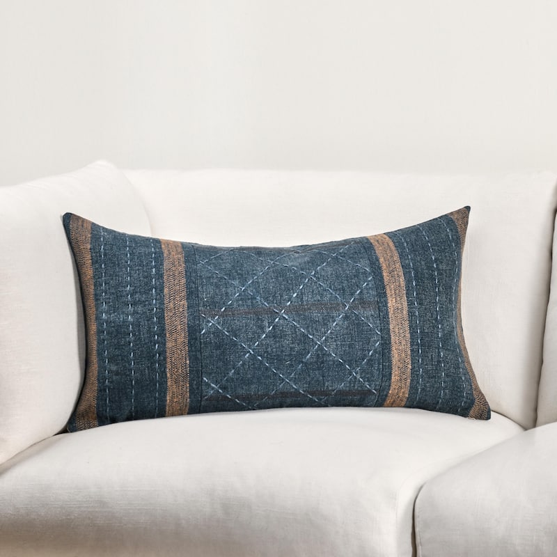 Villa by Classic Home Origin Belgian Linen Blend Throw Pillow