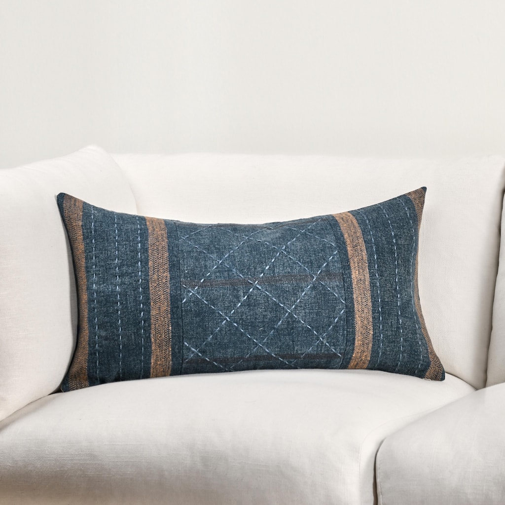 Villa by Classic Home Origin Belgian Linen Blend Throw Pillow