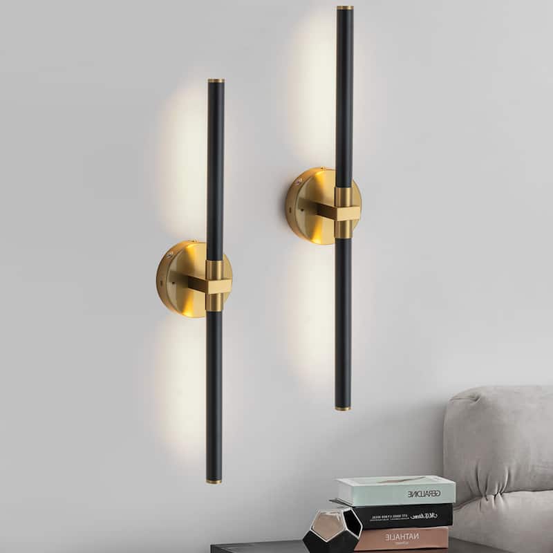 Starsky Minimalist Rechargeable Linear LED Vanity Light Dimmable Metal Wall Sconce with Remote