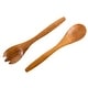 preview thumbnail 4 of 6, Gibson Home Sherwood Salad Bowl With Matching Serving Spoon & Fork
