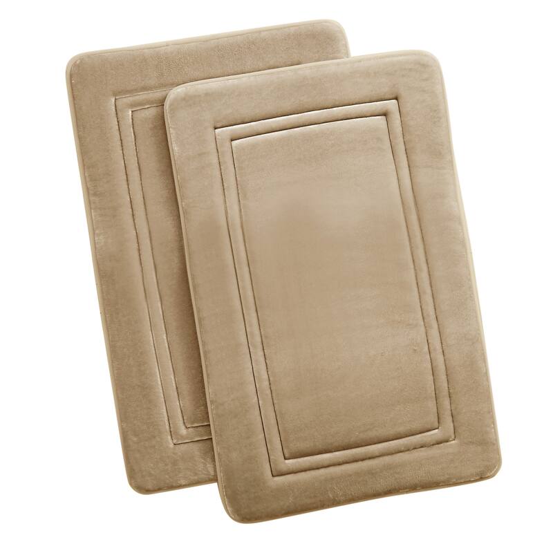 Simply Essential™ Antimicrobial Memory Foam Set of 2 Bath Rug