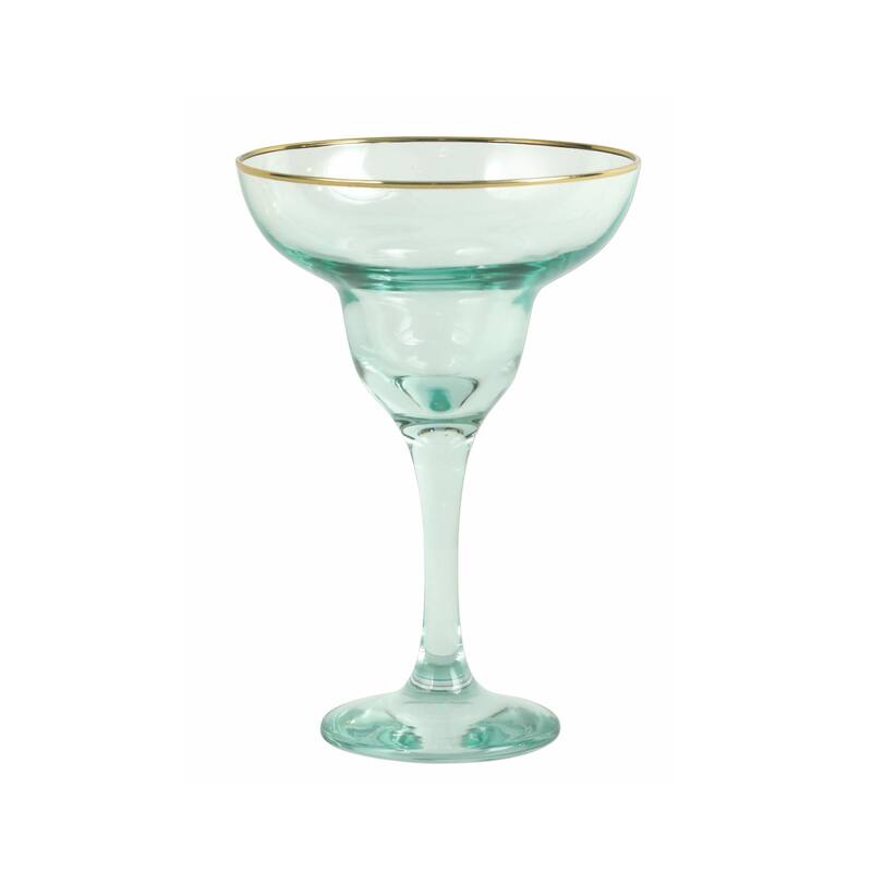 viva by VIETRI Rainbow Green Margarita Glass