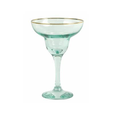 viva by VIETRI Rainbow Green Margarita Glass