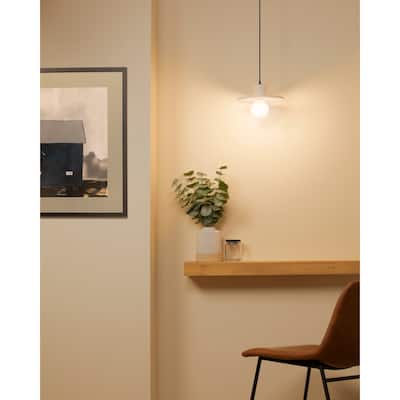 Justice Design Group Ceramic Saucer Pendant - Bisque