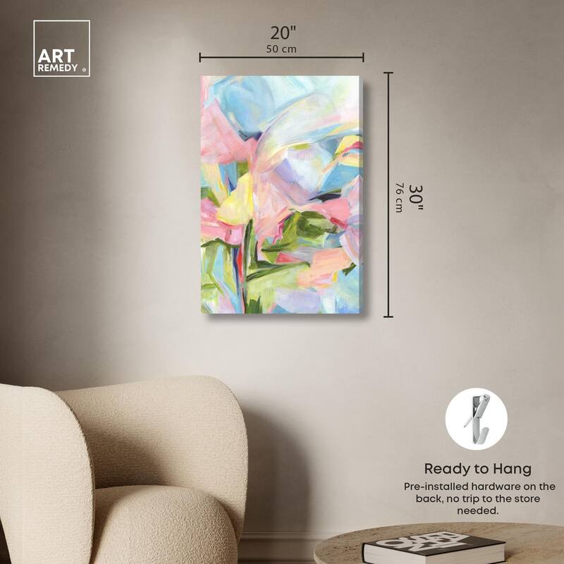 Blushing Promises Canvas by Art Remedy, Gallery Wrapped