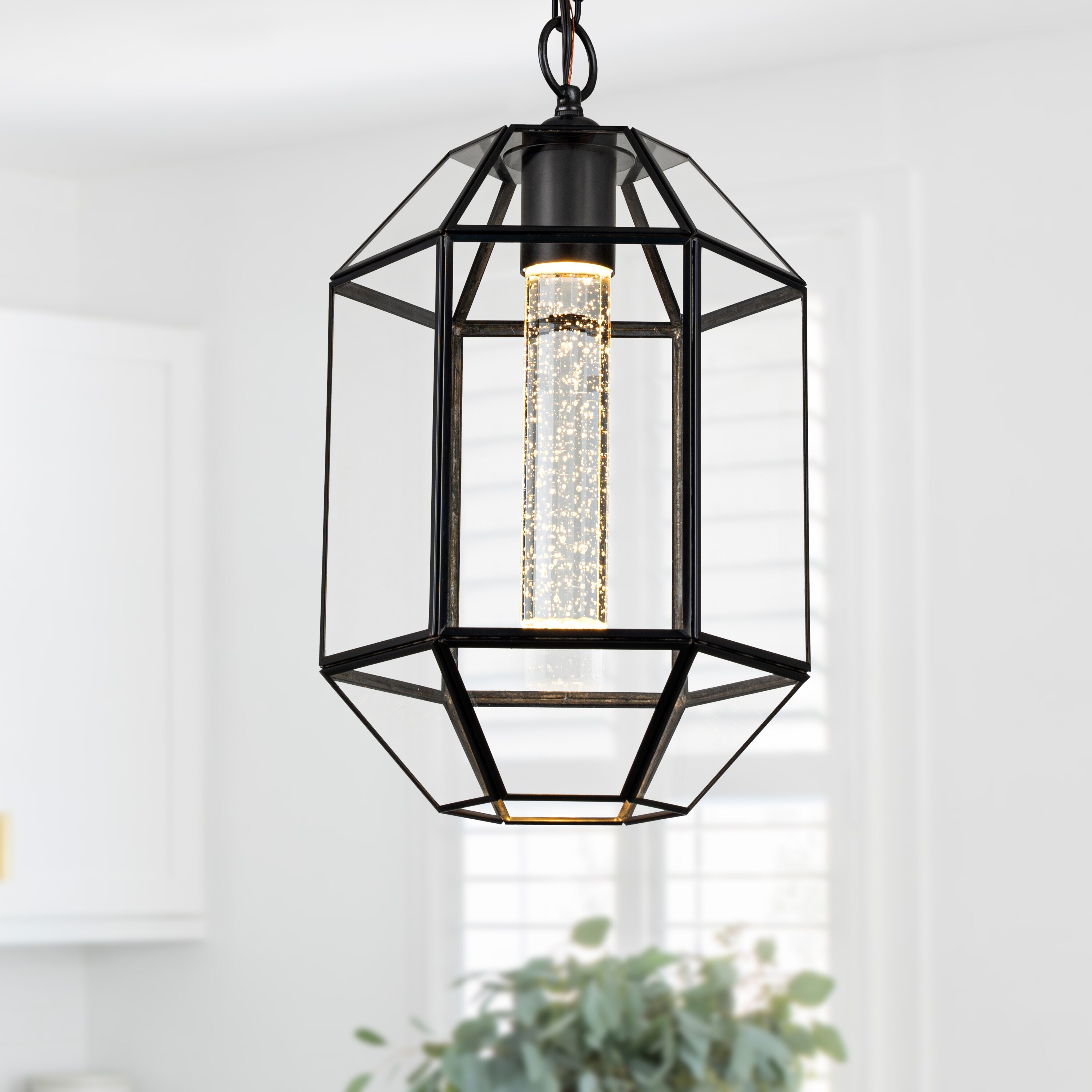 Bronze cage pendant light best sale