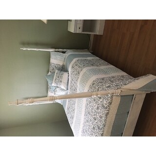 Madison Park Vanessa Blue Cotton Quilted 6-piece Coverlet Set