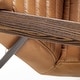 preview thumbnail 6 of 22, Mercana Grosjean Leather Wrap Metal Frame Accent Chair