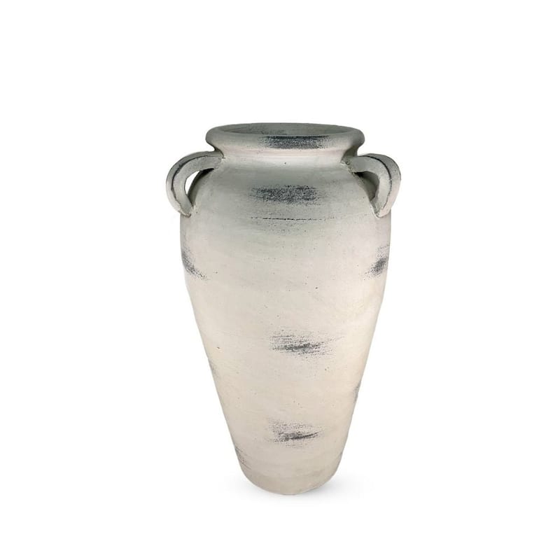Bohemian Ceramic Oblong Decorative Urn
