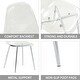 preview thumbnail 14 of 37, Modern Minimalist Transparent Dining Chairs Set of 4/6
