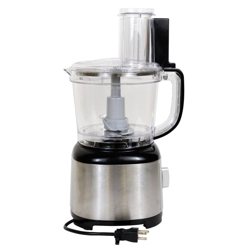 Kenmore 11-Cup Food Processor and Vegetable Chopper, Black & Silver
