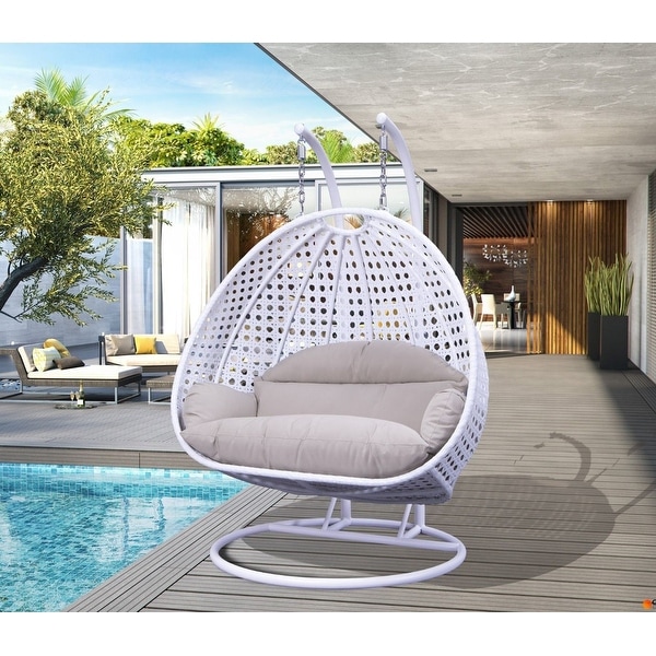 Double egg chair sale garden