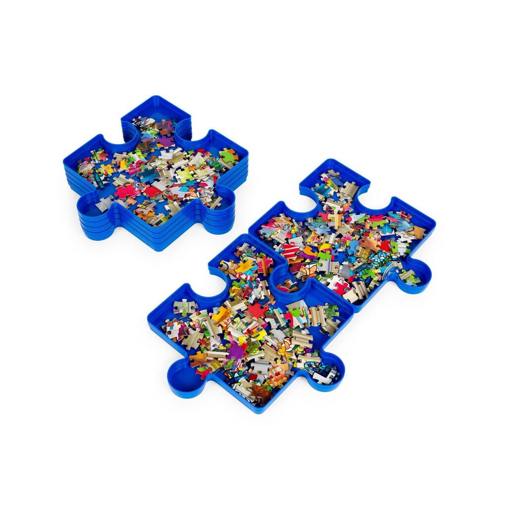 Jigsaw Puzzle Stackable Sorting Trays | Set of 6