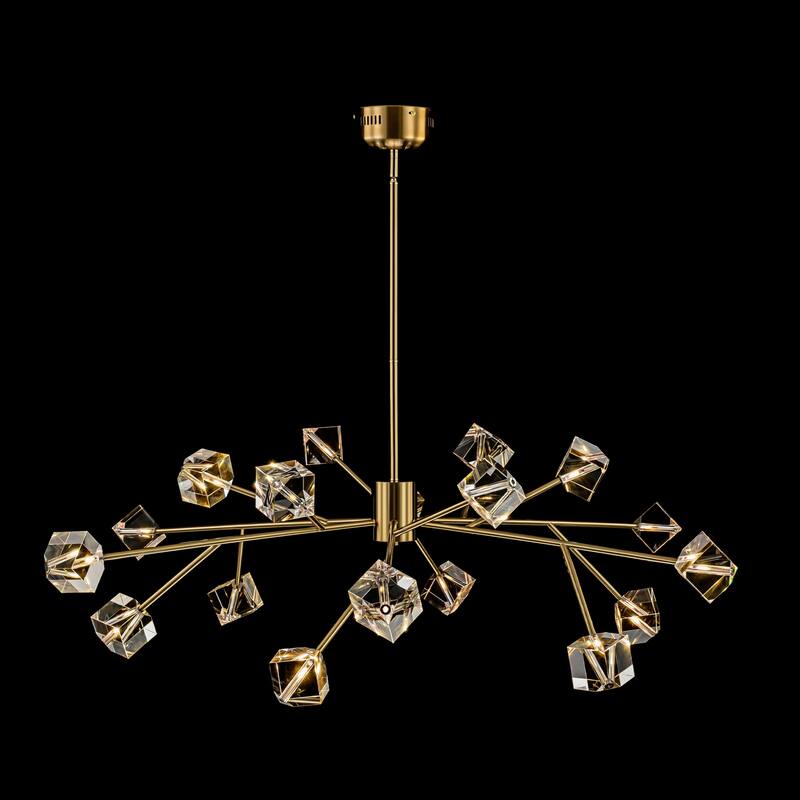 Black or Gold Big Large Modern Sputnik Crystal Chandelier for Living/ Dining Room/ Bedroom/ Foyer/ Kitchen