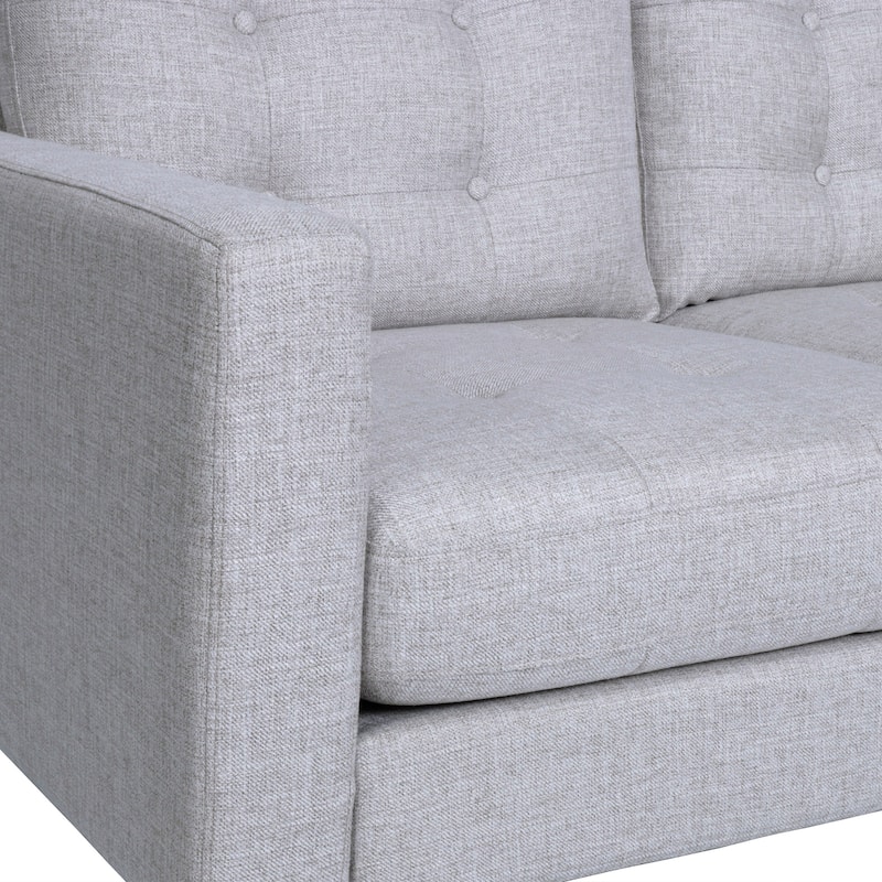 Adderbury Contemporary 3-seat Tufted Fabric Sofa by Christopher Knight Home