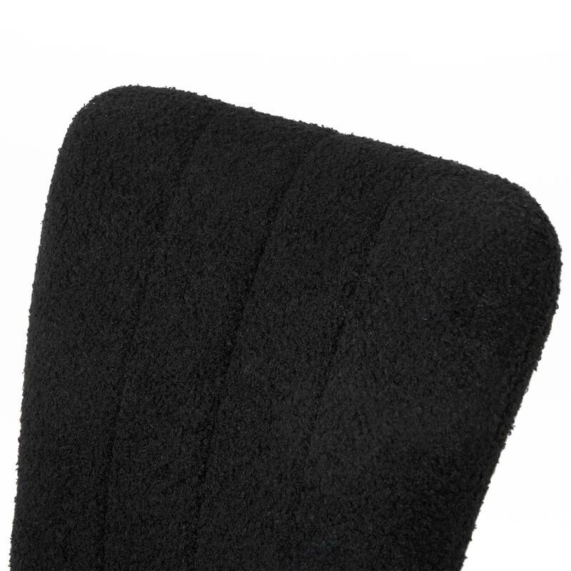 Teddy Wool Dining Chair(set of 4) - Black